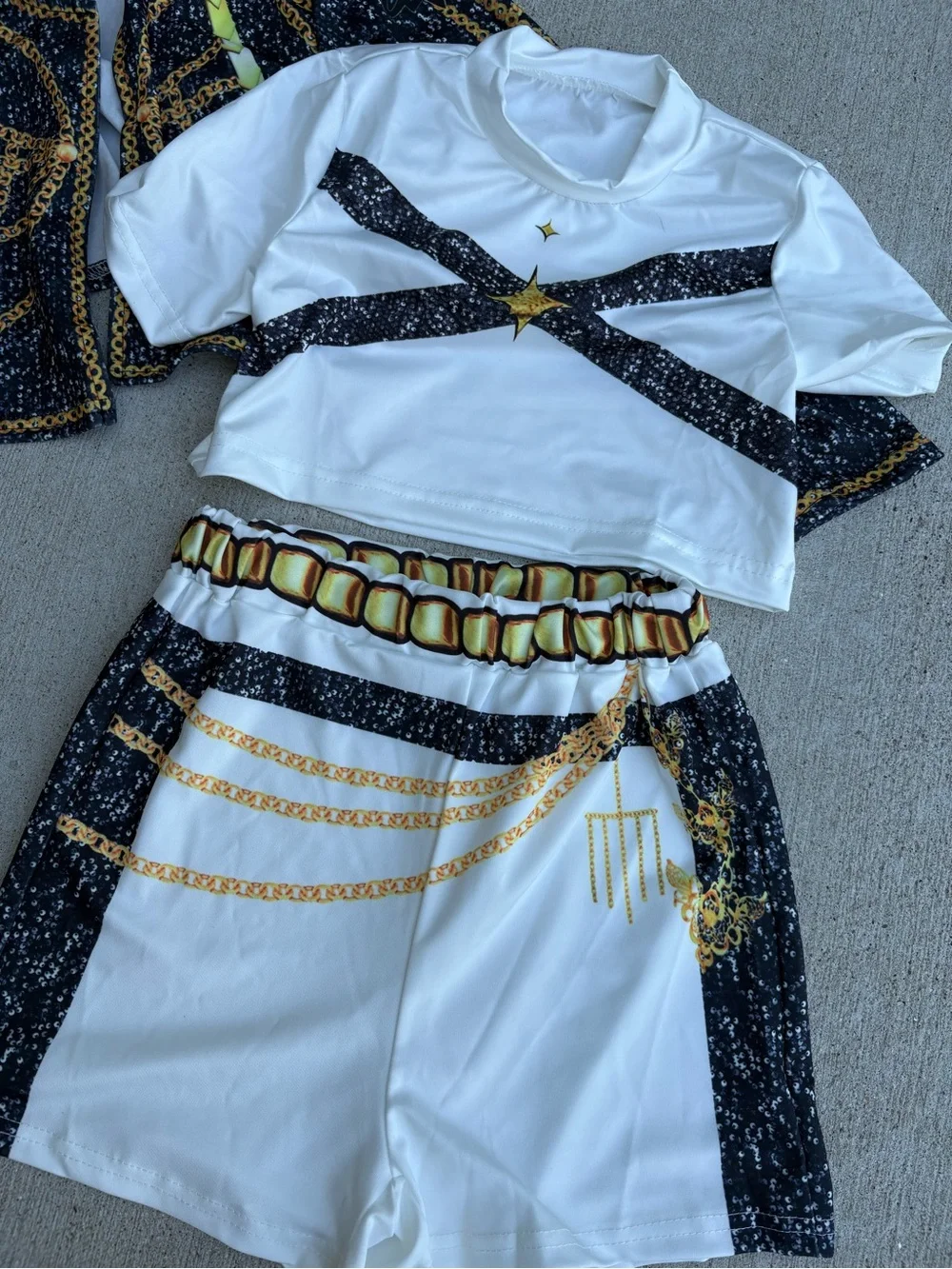 KIDS STRETCHY K-POP DEMON HUNTER HALLOWEEN COSTUME
